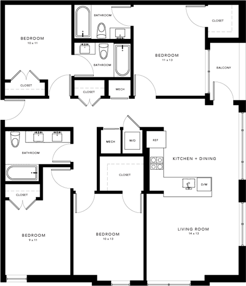 3110 10th St N Studio-4 Beds Apartment for Rent - Photo Gallery 66